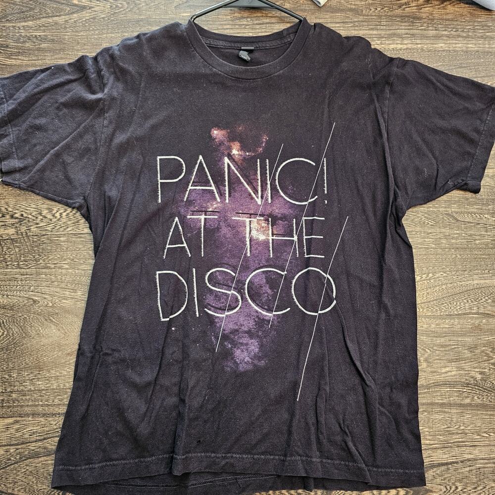 Panic At The Disco Urie Tour Band Show Artist Black T Shirt Large